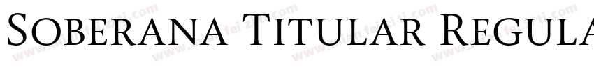 Soberana Titular Regular字体转换